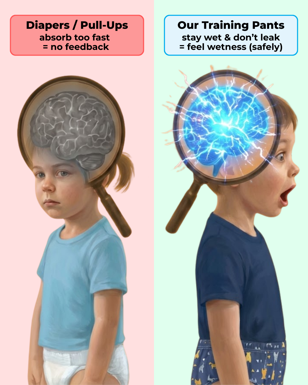 Brain activation — how KidConfident training pants help children connect the dots